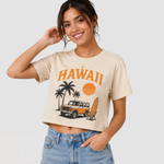Women’s Graphic Crop Tops – 8 Pack