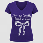 Women’s Graphic V-Neck T-Shirt – Single Pack