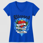 Women’s Graphic V-Neck T-Shirts – 7 Pack