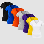 Women’s V-Neck T-Shirts – 7 Pack