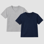 Boys’ V-Neck T-Shirts – 2 Pack