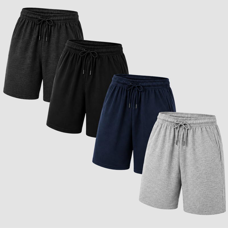Men’s Jersey Gym Shorts – 4 Pack