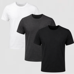 Boys’ Round Neck T-Shirts – 3 Pack