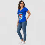 Women’s Graphic V-Neck T-Shirt – Single Pack