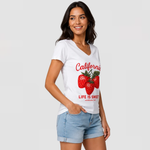 Women’s Graphic V-Neck T-Shirts – 7 Pack