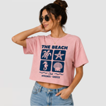 Women’s Graphic Crop Tops – 8 Pack