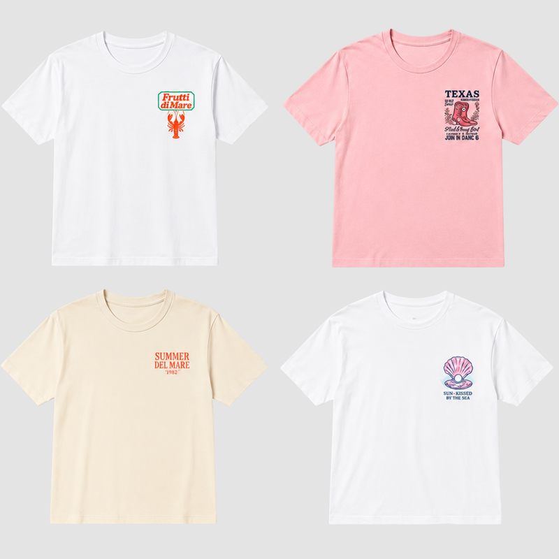 Women’s Graphic T-Shirts – 4 Pack