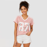 Women’s V-Neck Graphic T-Shirts – 7 Pack