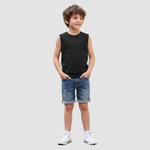 Boys’ Sleeveless Tank Tops – 4 Pack