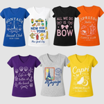 Women’s V-Neck T-Shirts – 7 Pack