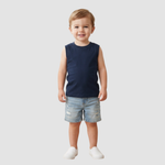 Toddler Sleeveless Athletic Tops – 4 Pack