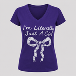Women’s Graphic V-Neck T-Shirt – Single Pack