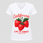 Women’s Graphic V-Neck T-Shirt – Single Pack